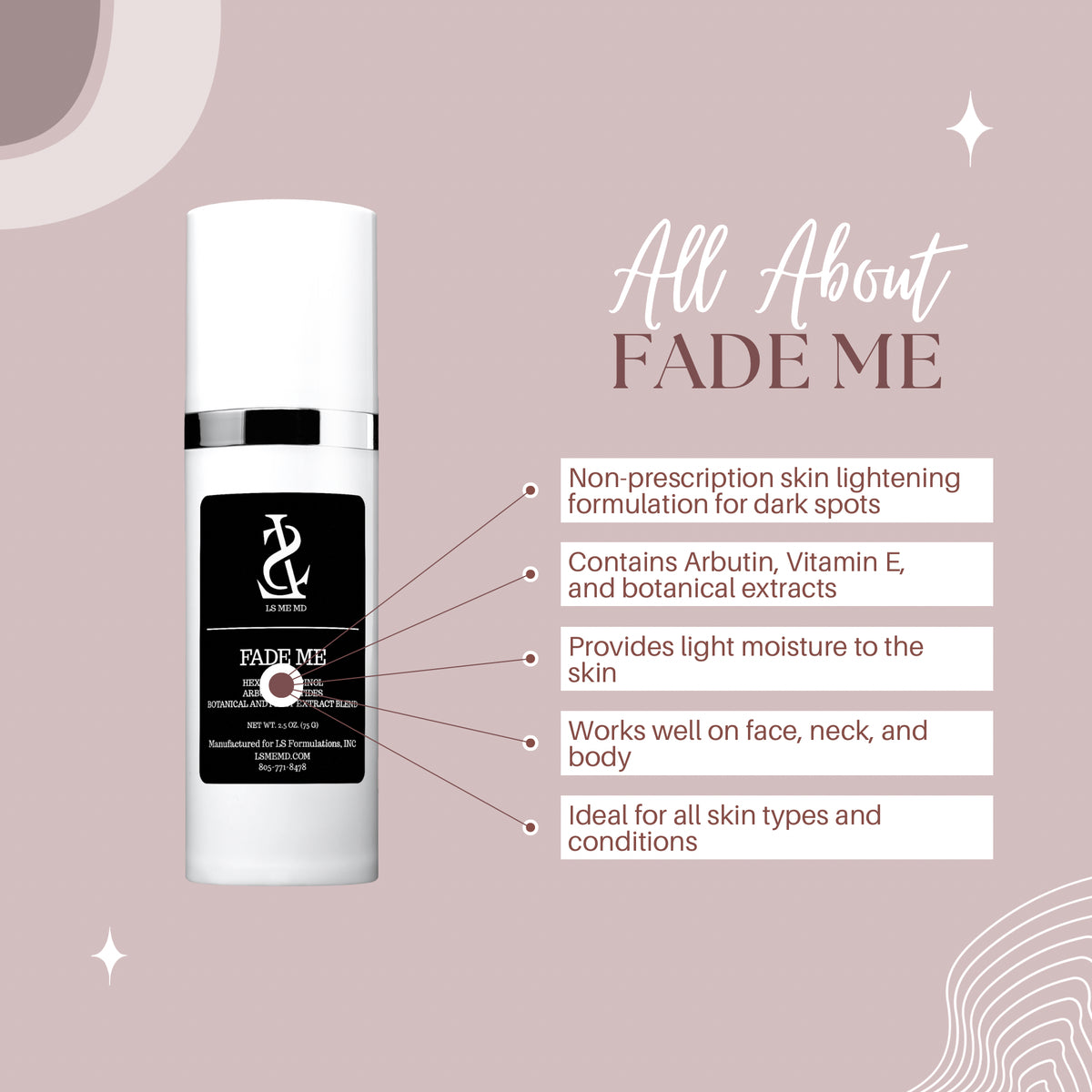 Fade Me Sticker FADE ME – LS ME MD